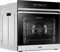 Электрический духовой шкаф Haier HOQ-P16AN5SX, черный/нержавеющая сталь