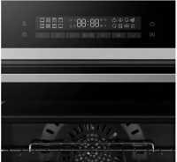 Электрический духовой шкаф Haier HOQ-P16AN5SX, черный/нержавеющая сталь