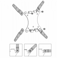 Кронштейн настенный для телевизора Omnimount OC40F, чёрный