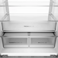 Холодильник Haier HB16FRSAAAERU, нержавеющая сталь