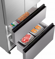 Холодильник Haier HB16FRSAAAERU, нержавеющая сталь