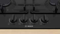 Газовая варочная панель Bosch PGP6B6K90R, черный