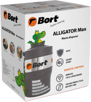 Измельчитель пищевых отходов Bort Alligator Max, черный