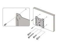 Кронштейн настенный для телевизора OmniMount OS50F Black, черный