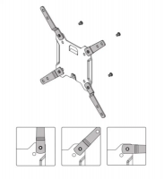 Кронштейн настенный для телевизора OmniMount OS50F Black, черный