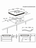 Варочная панель индукционная Electrolux CIS62450, черный
